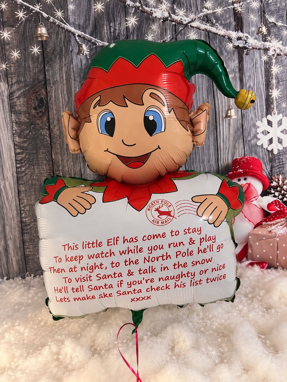 Elf Letter Supersize Balloon