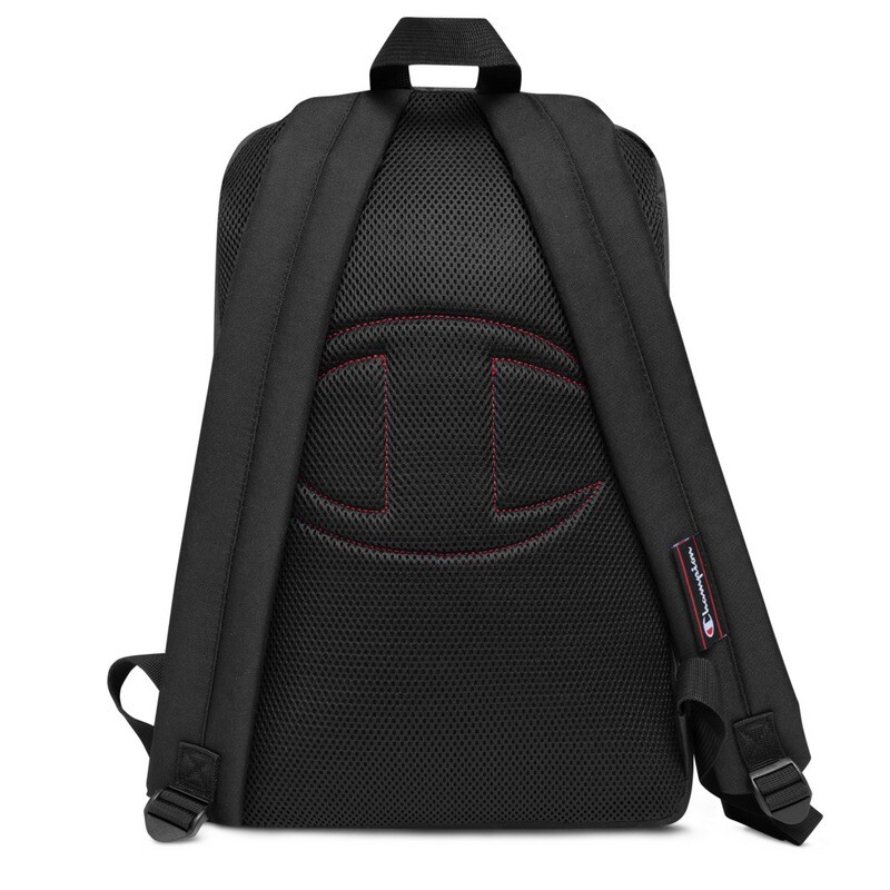 Embroidered Champion vs Feel That Vibe Backpack