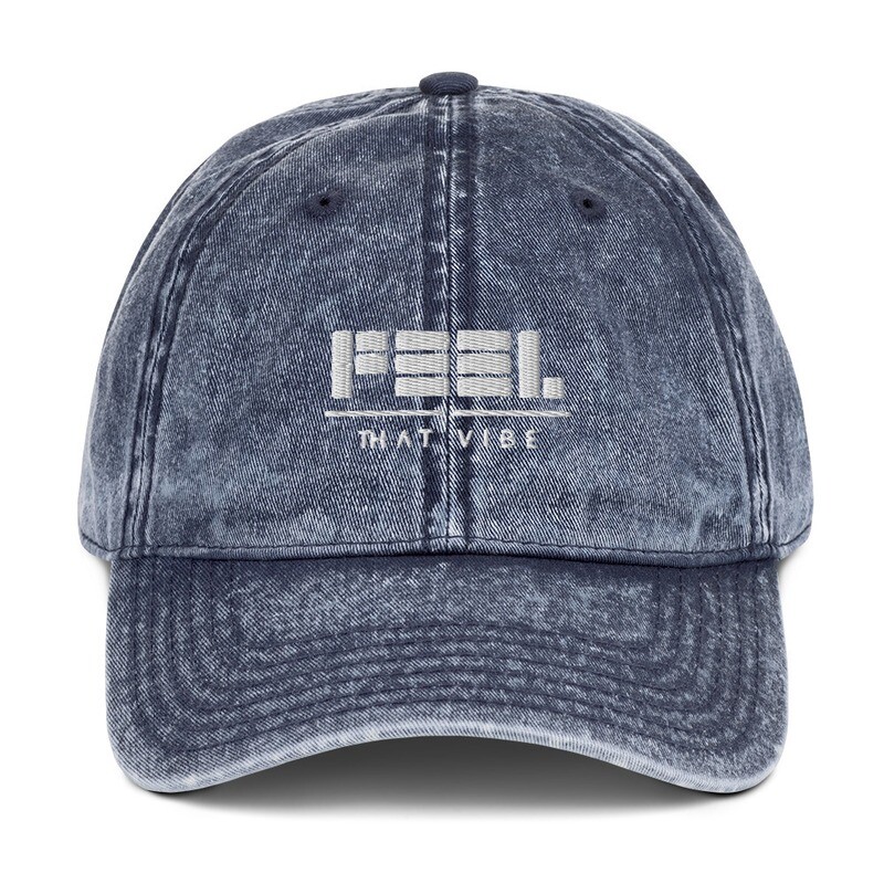 Feel That Vibe Vintage Cotton Twill Cap