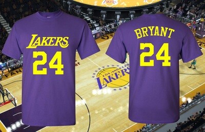 NBA Los Angeles Lakers Kobe Bryant Jersey style T-Shirt
