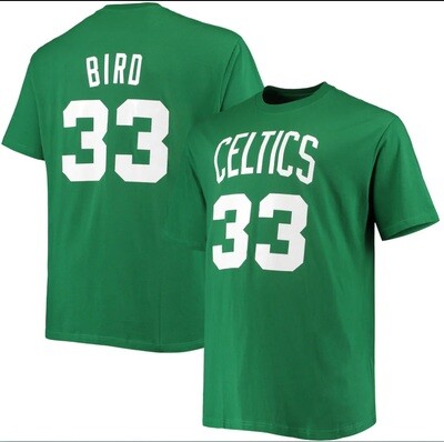 NBA Celtics Tatum, Brown, Walker, Bird Jersey Style T-Shirt
