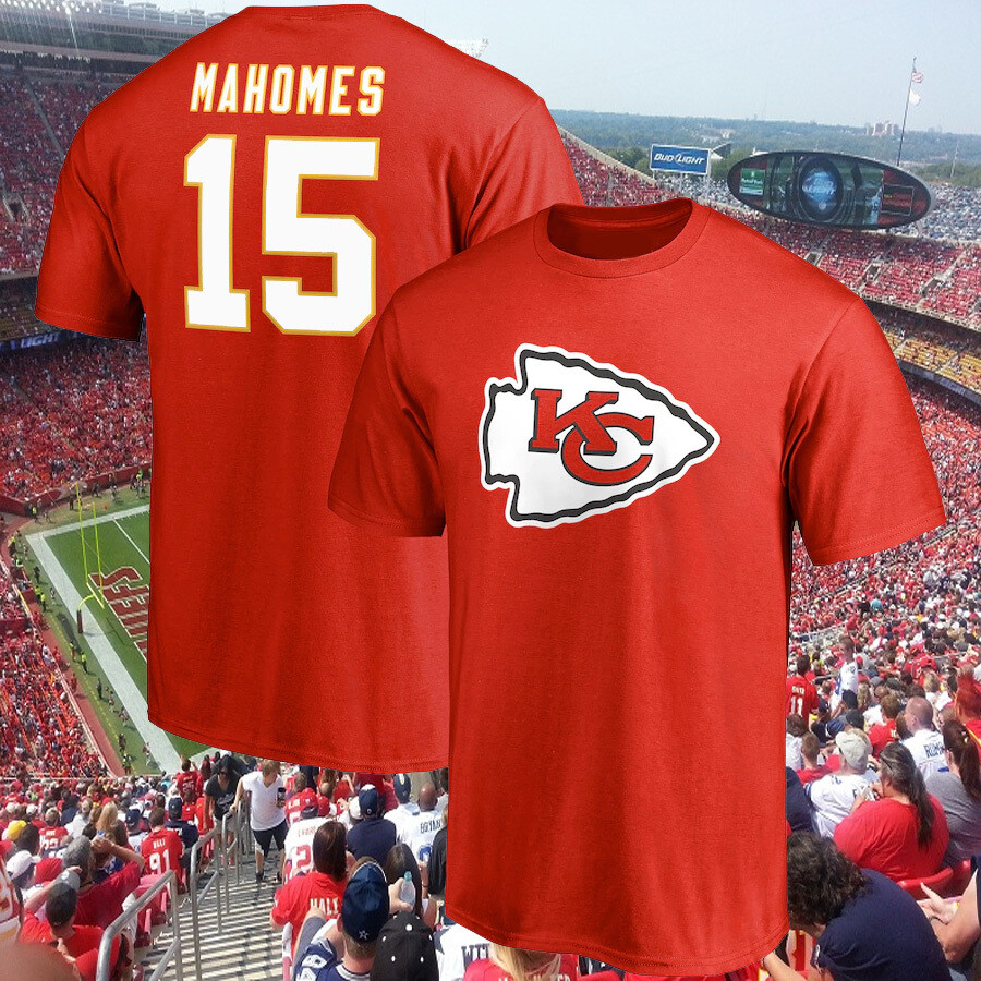 Kansas City Chiefs NFL Style T-Shirt Jersey Mahomes, Edwards-Helaire