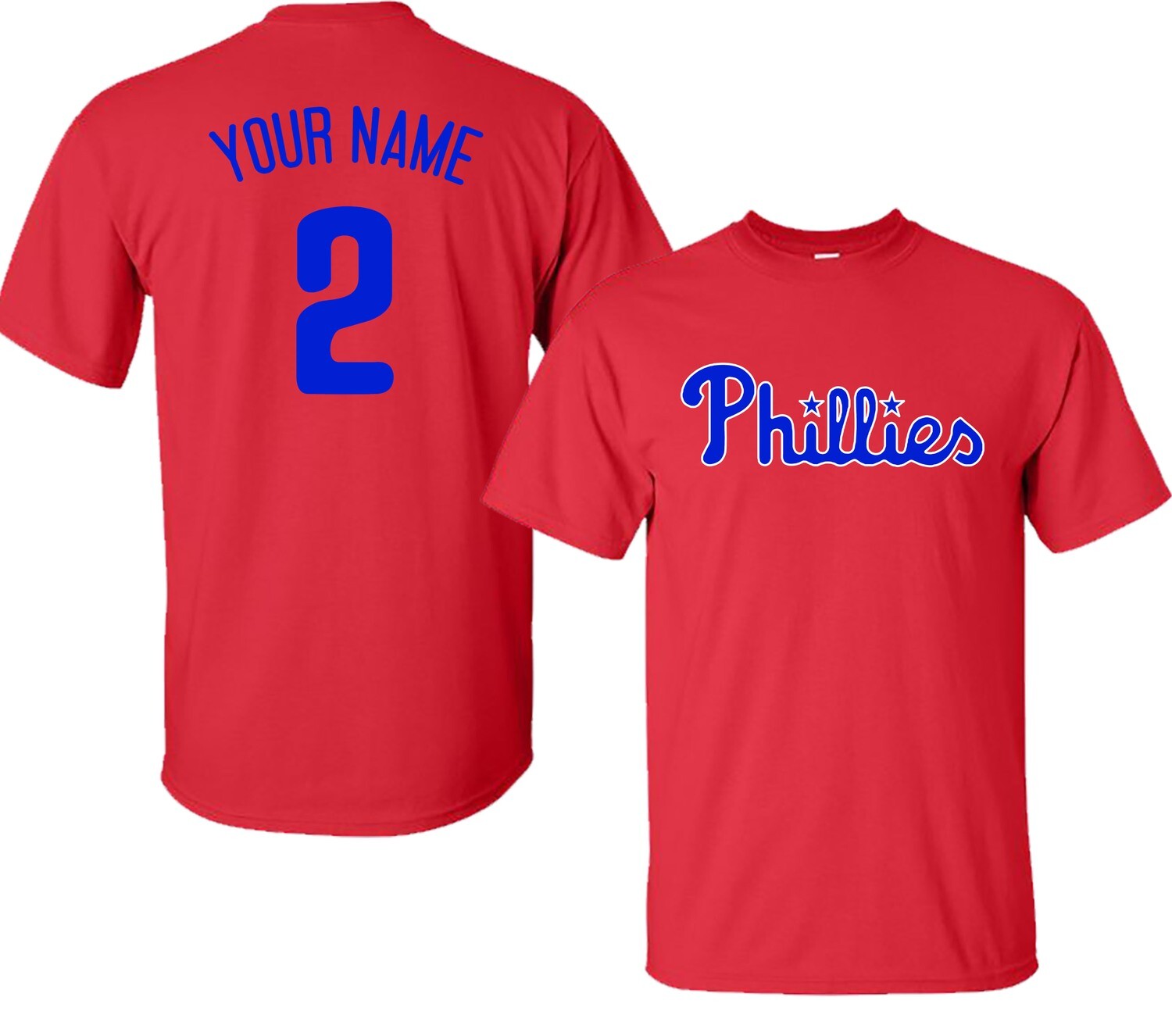 MLB Phillies T-Shirt Realmuto, Harper Choose Player or Custom