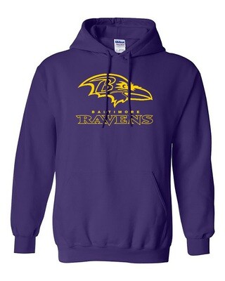Baltimore Ravens Hoodie - Custom Name