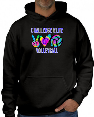 Challenge Elite - Peace Love Volleyball Hoodie