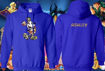 Full Color Mickey Graphic Hoodie