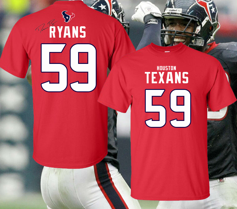 NFL Houston Texans DeMeco Ryans Signature Jersey Style T-Shirt