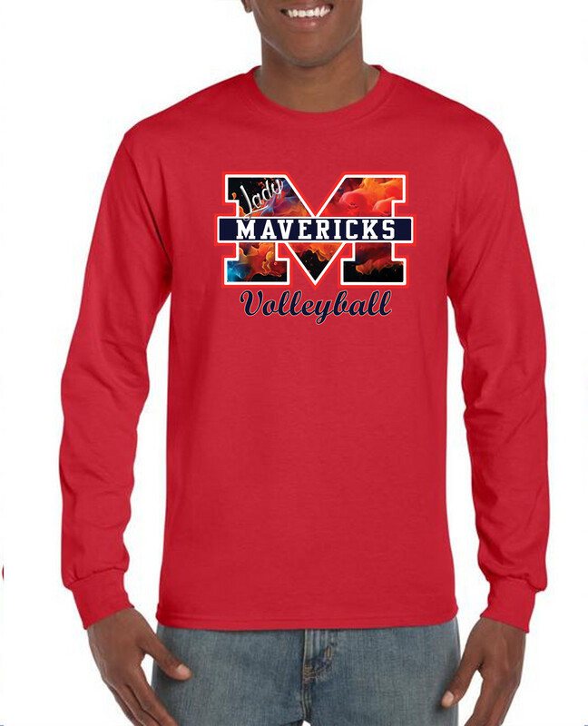 Manvel Lady Mavs 2023 Playoffs Volleyball LS T-Shirt