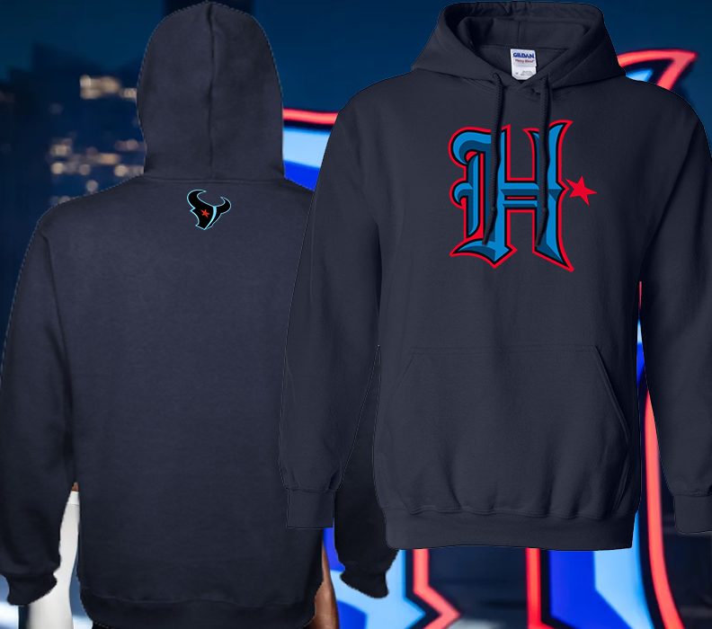 Houston Texans New Blue H Logo Hoodie