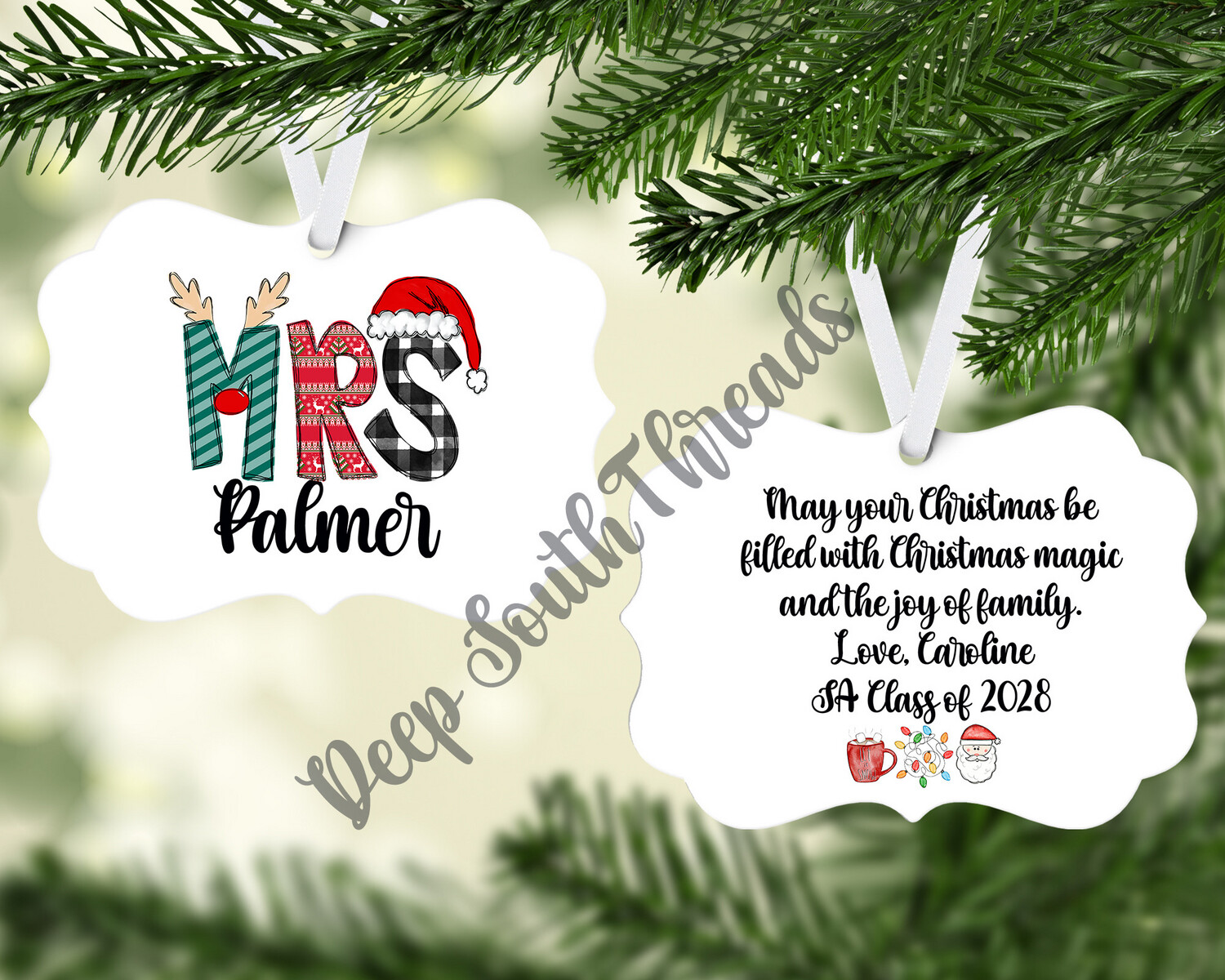 Teacher Christmas Ornament