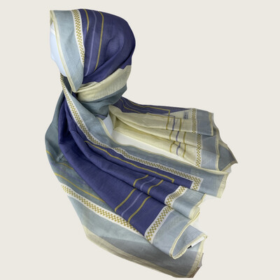 Printed Hijab Blue