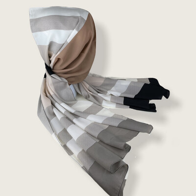 Printed Hijab Mocha