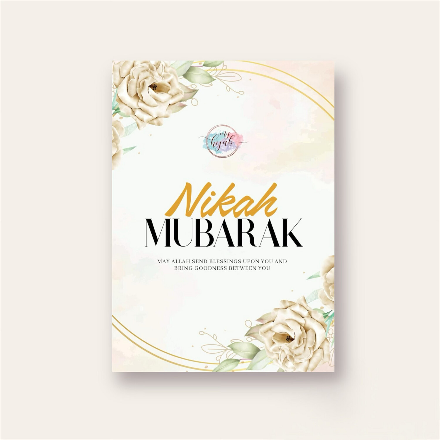 Grusskarte / Nikah Mubarak