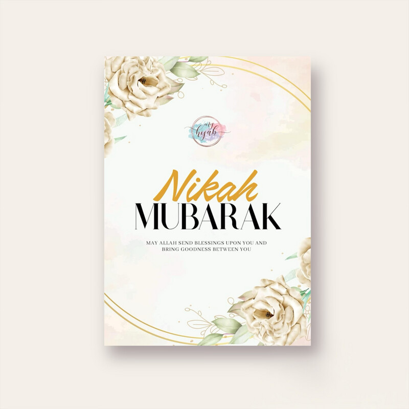 Grusskarte / Nikah Mubarak
