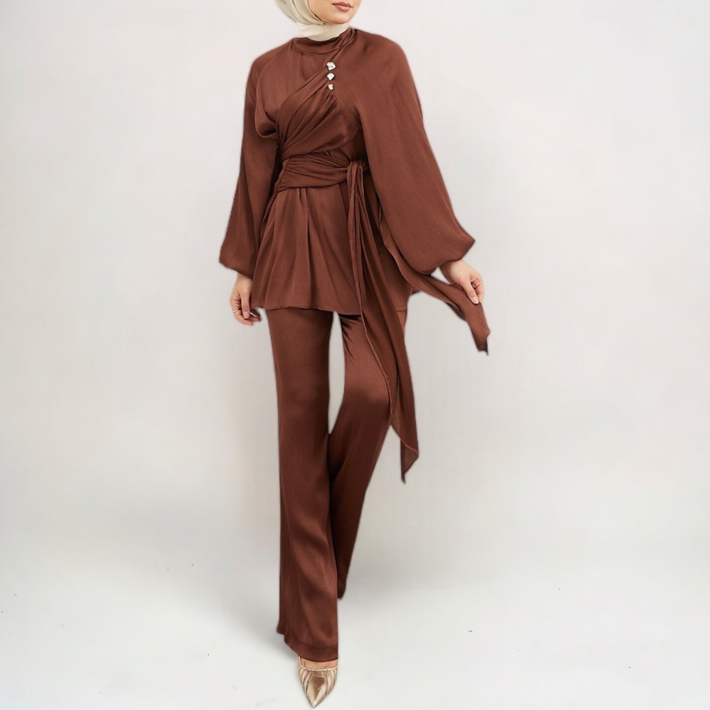 Eleganter Zweiteiler / Brown