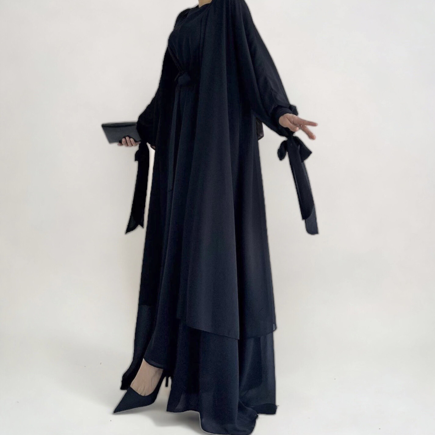 Zweiteiler Abaya / Black