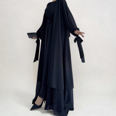 Zweiteiler Abaya / Black