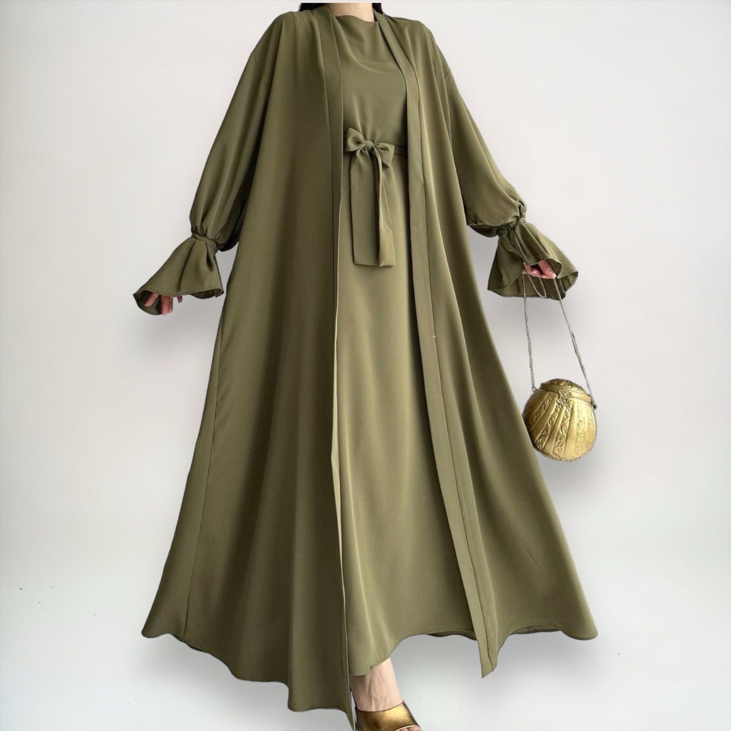 Zweiteiler Abaya / Olive Green