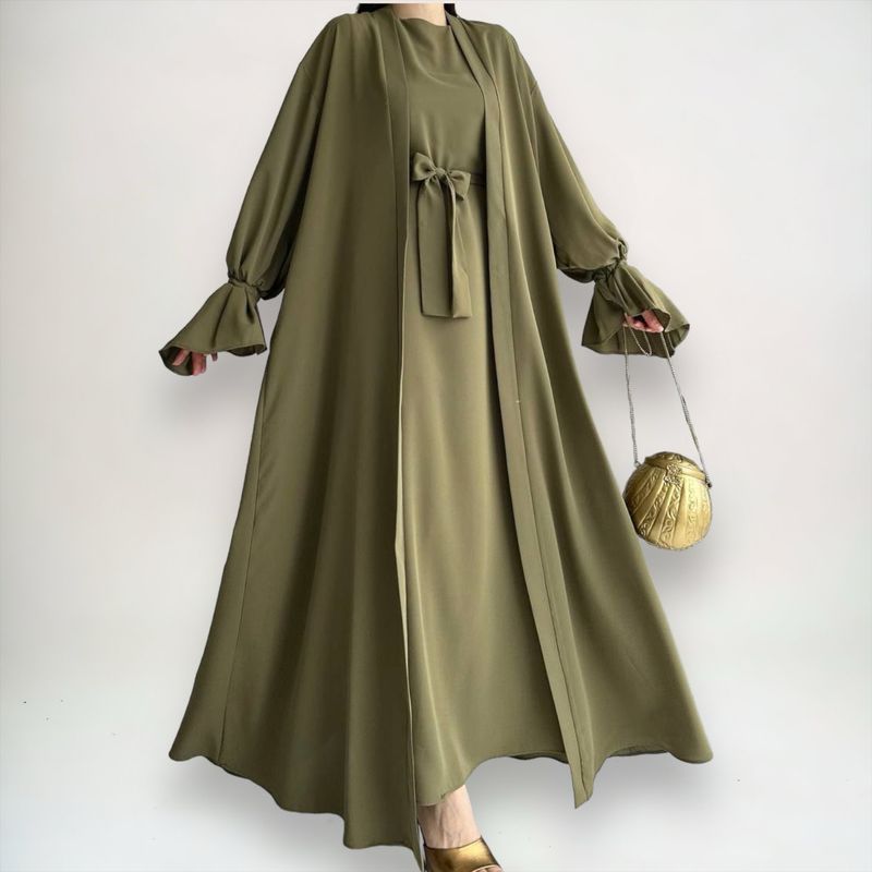 Zweiteiler Abaya / Olive Green