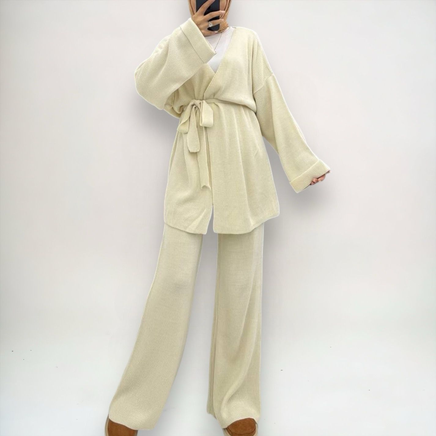 Gestrickter Zweiteiler / Blue