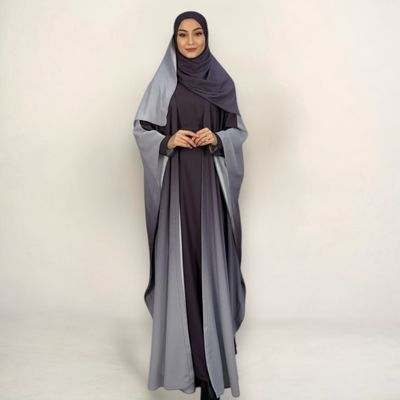Abaya Set  ink. Hijab / Violet