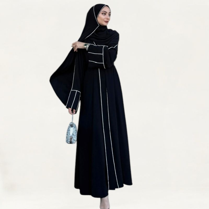 Glam Abaya inkl. Hijab / Black