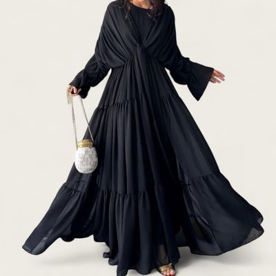  Zweiteiler Abaya / Black