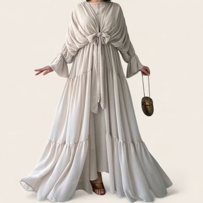  Zweiteiler Abaya / Beige