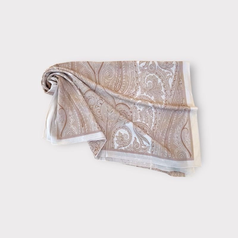 Printed Hijab - Rose Gold
