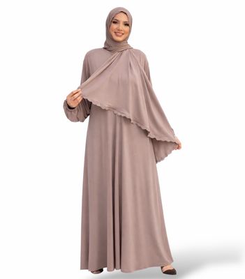 Salah Dress incl. Hijab - Creamy Rose