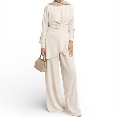 2 Piece Set -  Beige