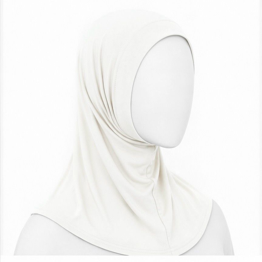 Hijab Bonnet - Milk White