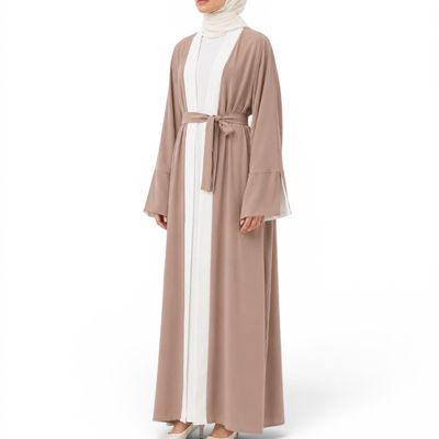 Elegant Abaya -  Creamy Rose