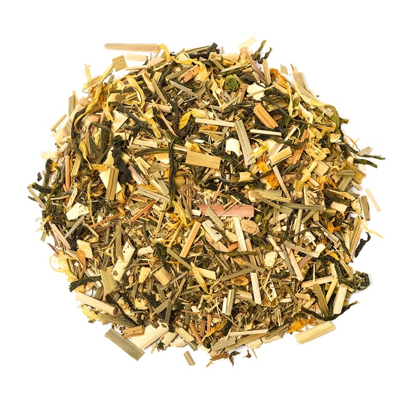 Rockin&#39; Cat Organic Green Tea Blend - Lemon Ginseng
