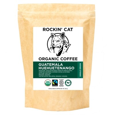 Rockin' Cat Organic Coffee - Guatemala Huehuetenango - Fairtrade