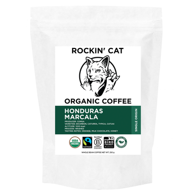 Rockin&#39; Cat Organic Coffee - Honduras Marcala - Fairtrade - SMBC