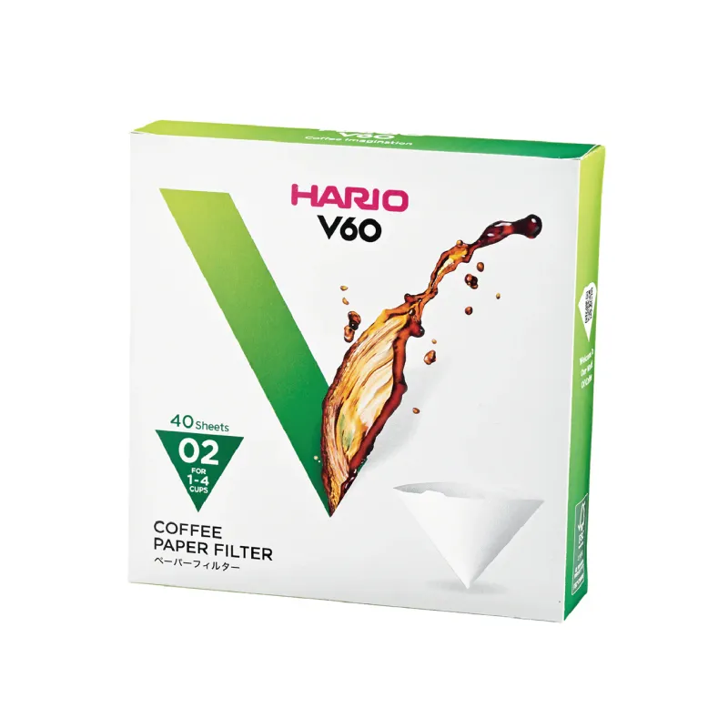 Hario V60 Paper Filter White 02, 40ct box