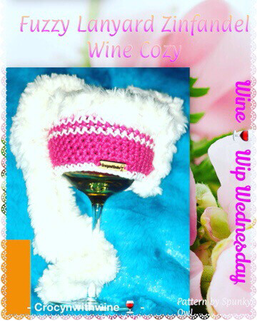 Zinfandel Fuzzy Wine Glass Cozy