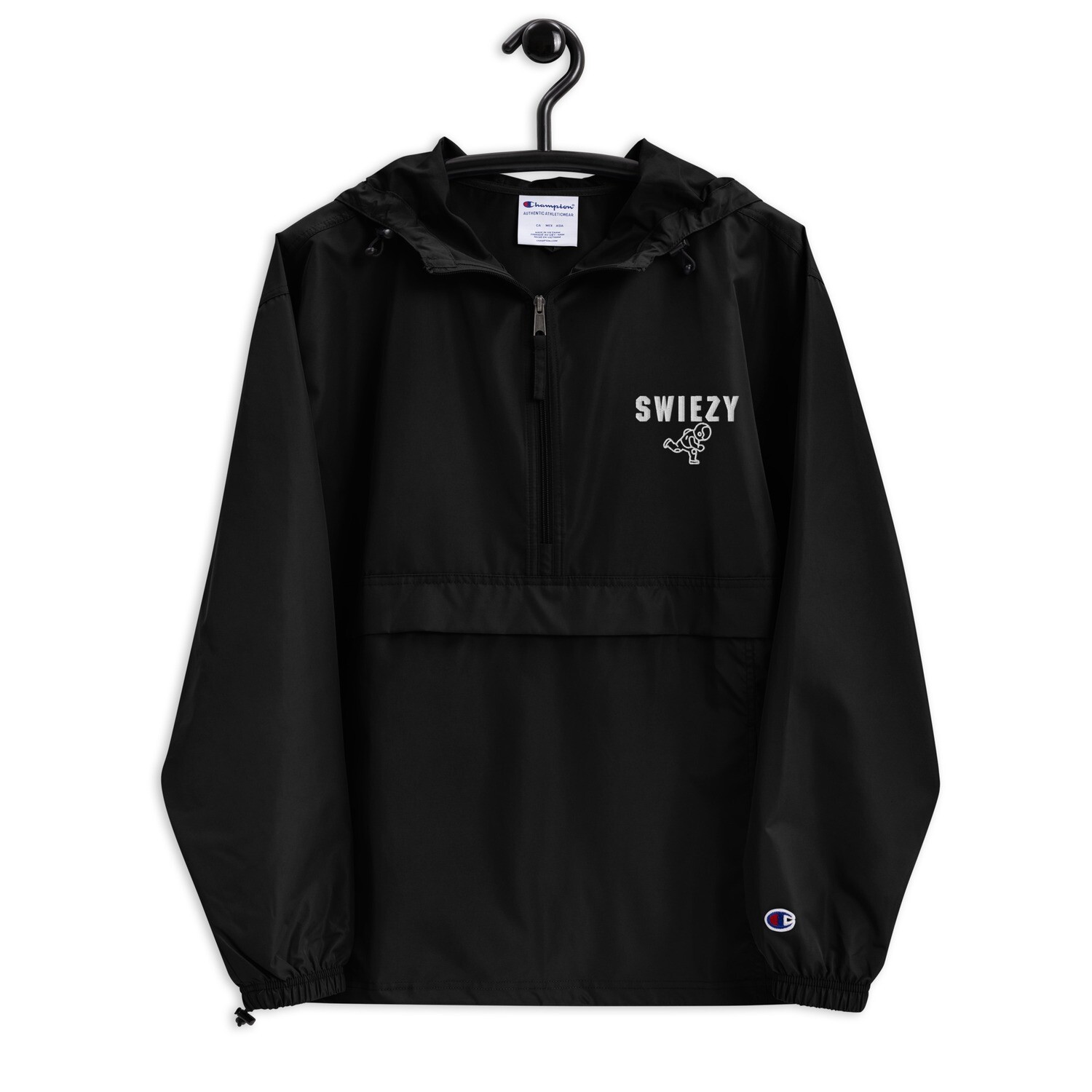 Swiezy Embroidered Champion Packable Jacket