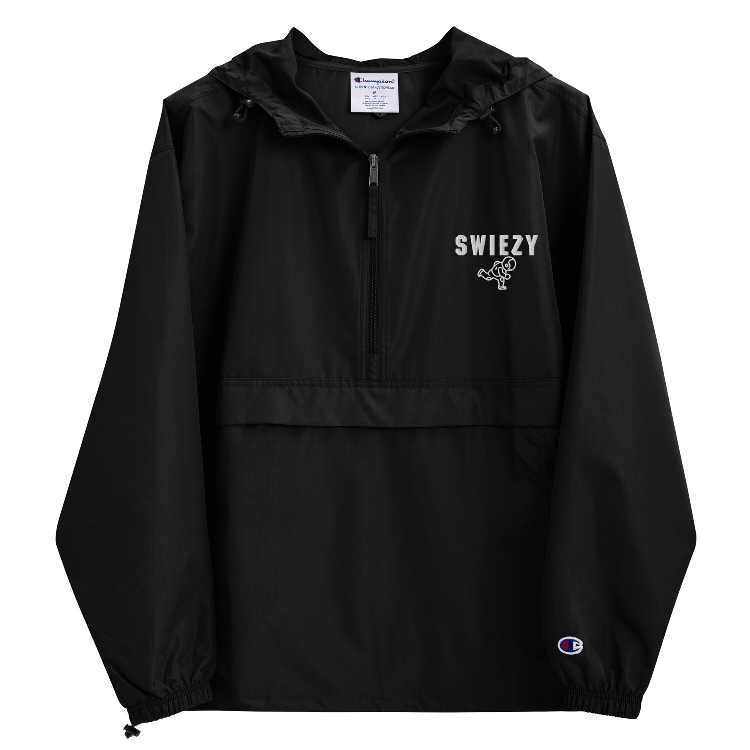 Swiezy Embroidered Champion Packable Jacket