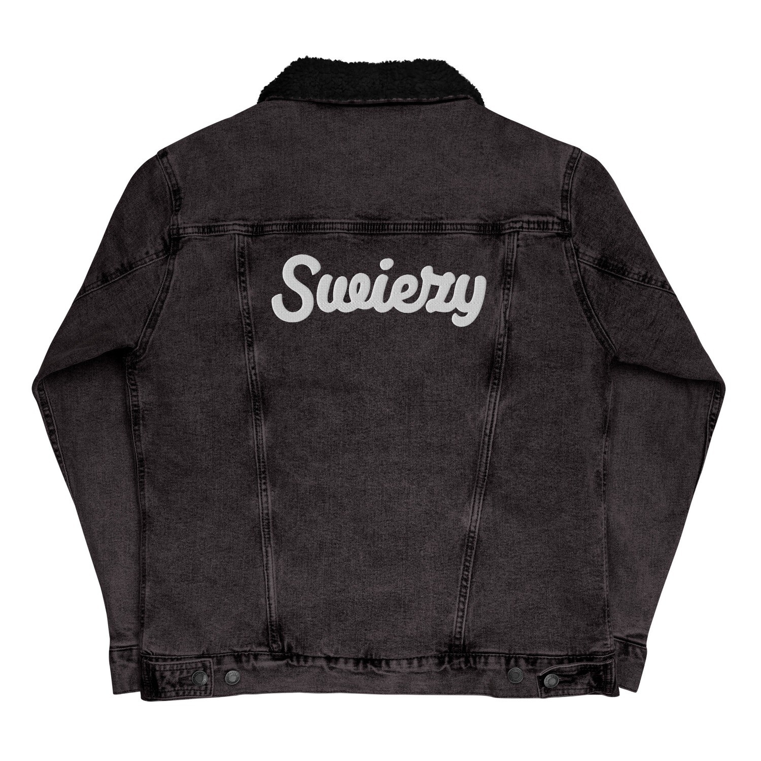 Swiezy denim sherpa jacket