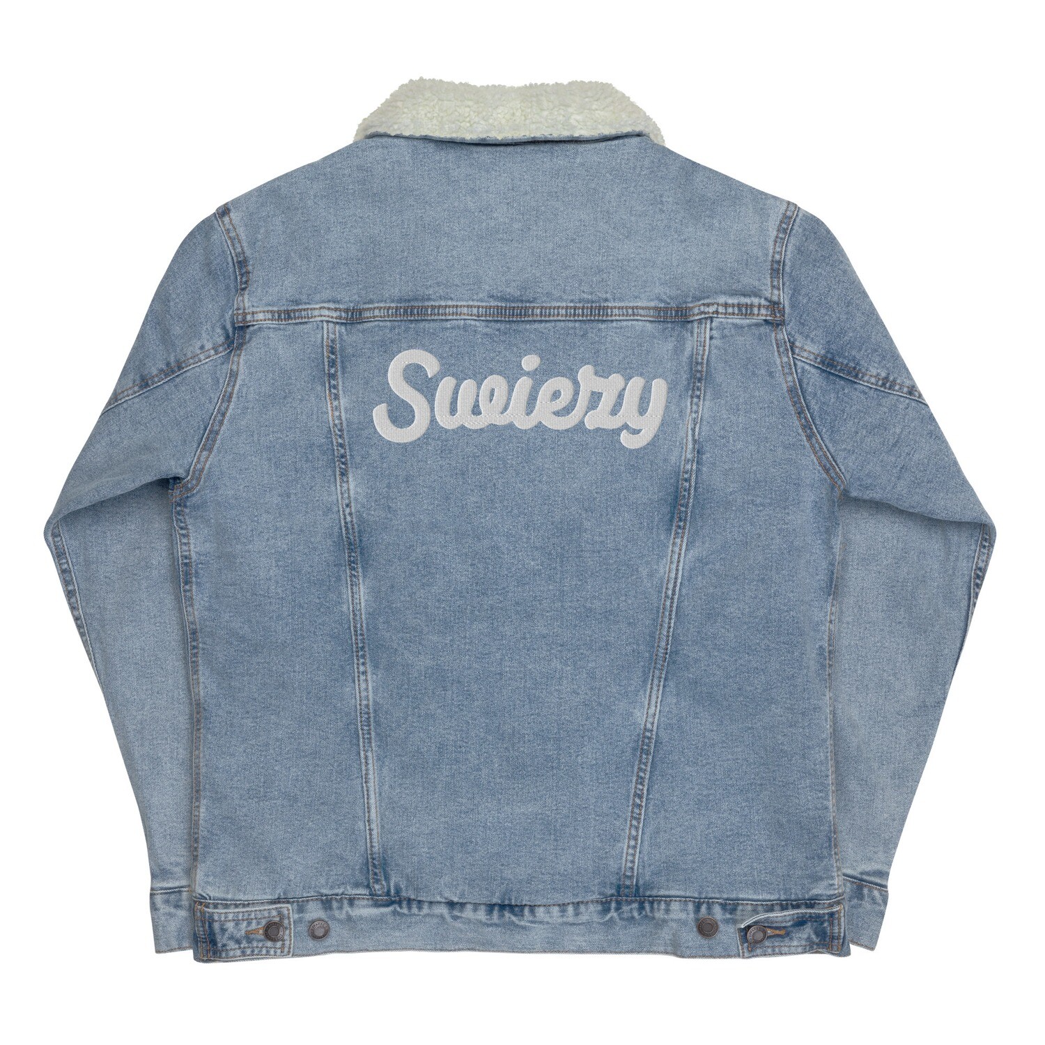 Swiezy denim sherpa jacket