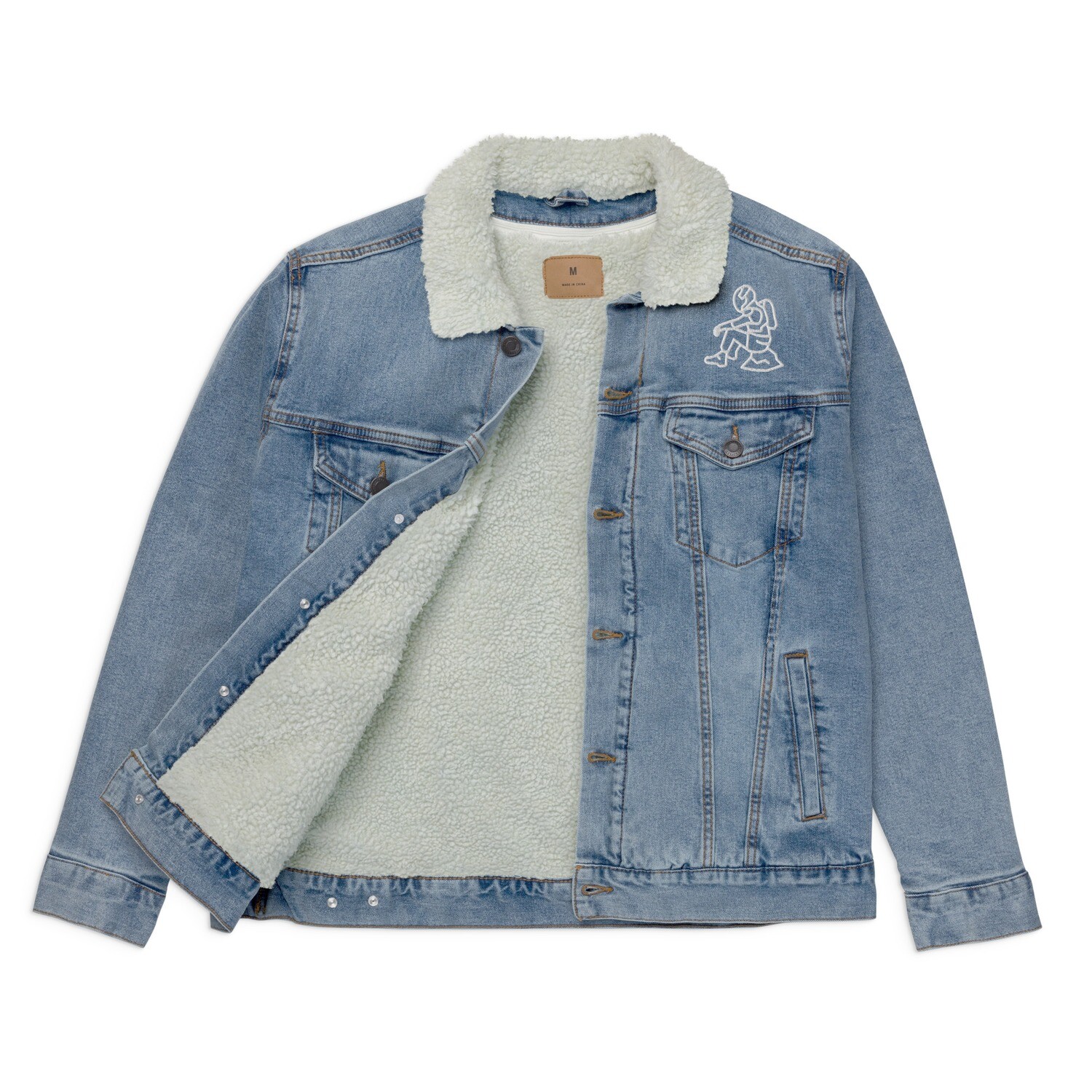 Swiezy denim sherpa jacket