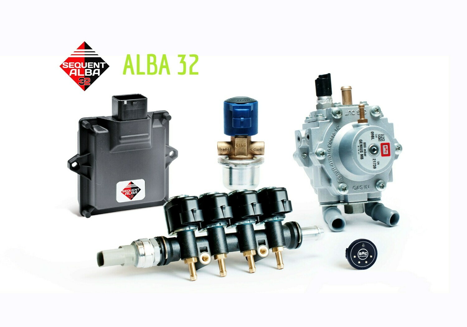 Комплект BRC ALBA 32 4 цил. GP13 МВ1200 (до 90 КВ)