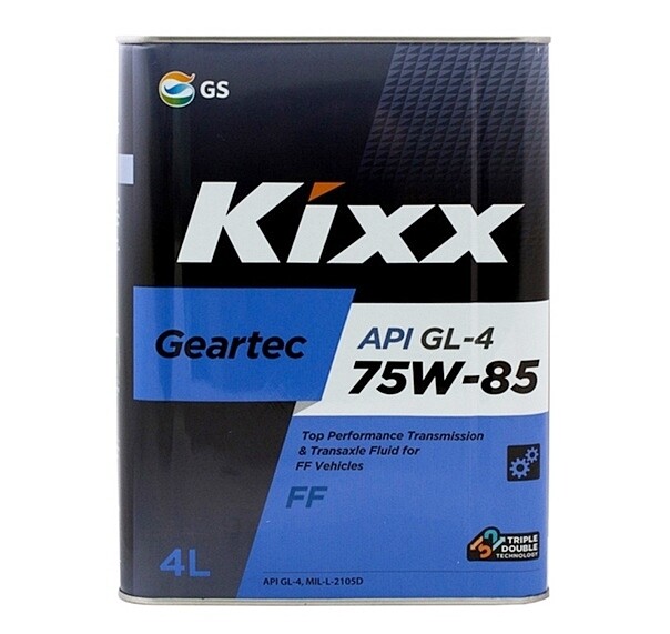 Масло трансмиссионное Kixx GEAR OIL HD GL-4 75W-85 4л