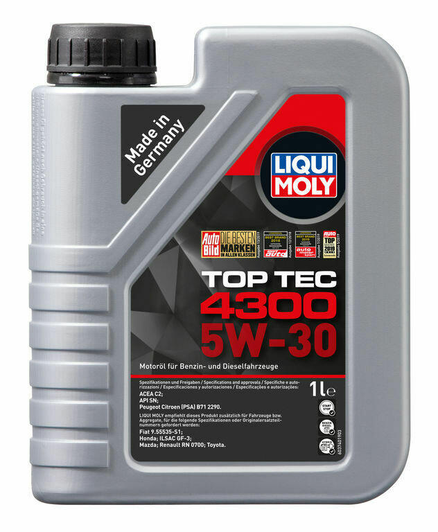 Моторное масло Top Tec 4300 5W-30 SN C2 1л