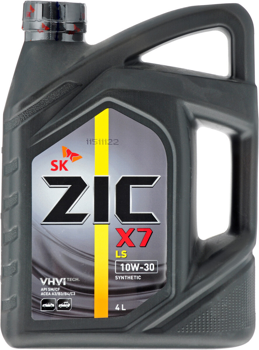 Синтетическое моторное масло ZIC X7 LS 5W-30 SM/CF 4л