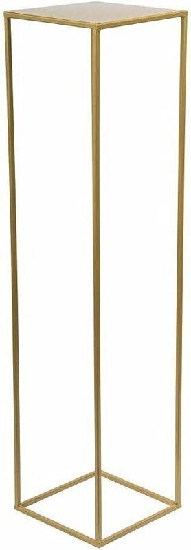 Blumenständer, Metall, gold, Höhe 100cm, Breite 24cm, Tiefe 24cm
