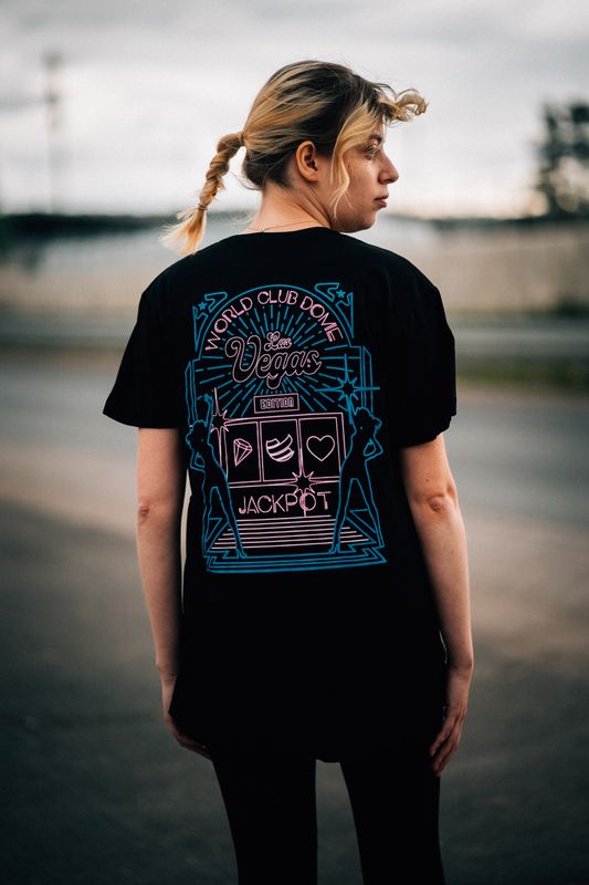 JACKPOT SHAPED LONG TEE UNISEX LAS VEGAS