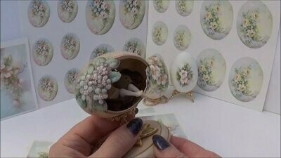 Online Video - Papier Toile - A Step by Step Guide in Paper Sculpting for Egg Art by Linda Martin